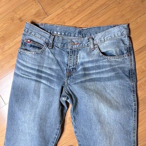 Killah by Miss Sixty flare jeans tartan patch vintage 90’s 00’s size 30 34” ins - Picture 2 of 12